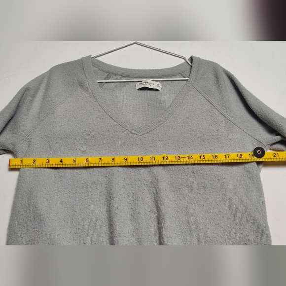 Abercrombie & Fitch Soft A&F Cozy‎ V Neck Side Split High Low Sweater Sweatshirt - Picture 7 of 8